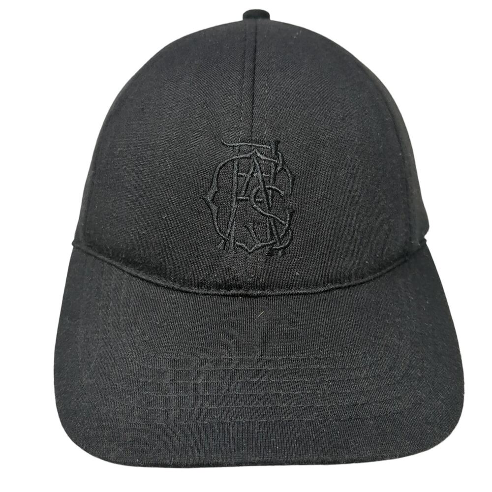 Chaps Slideback Baseball Hat Black One Size Adjustable Embroidered